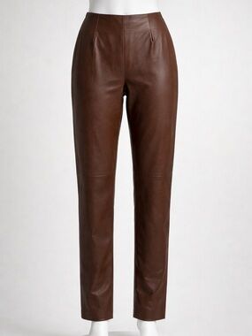 Danier Brown Leather Pants | Size 8 | Genuine Leather